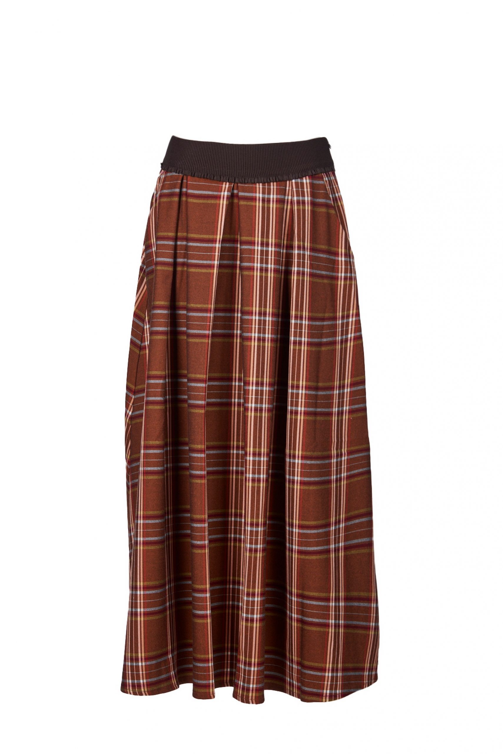 Jupe longue en tissu tartan Save The Queen