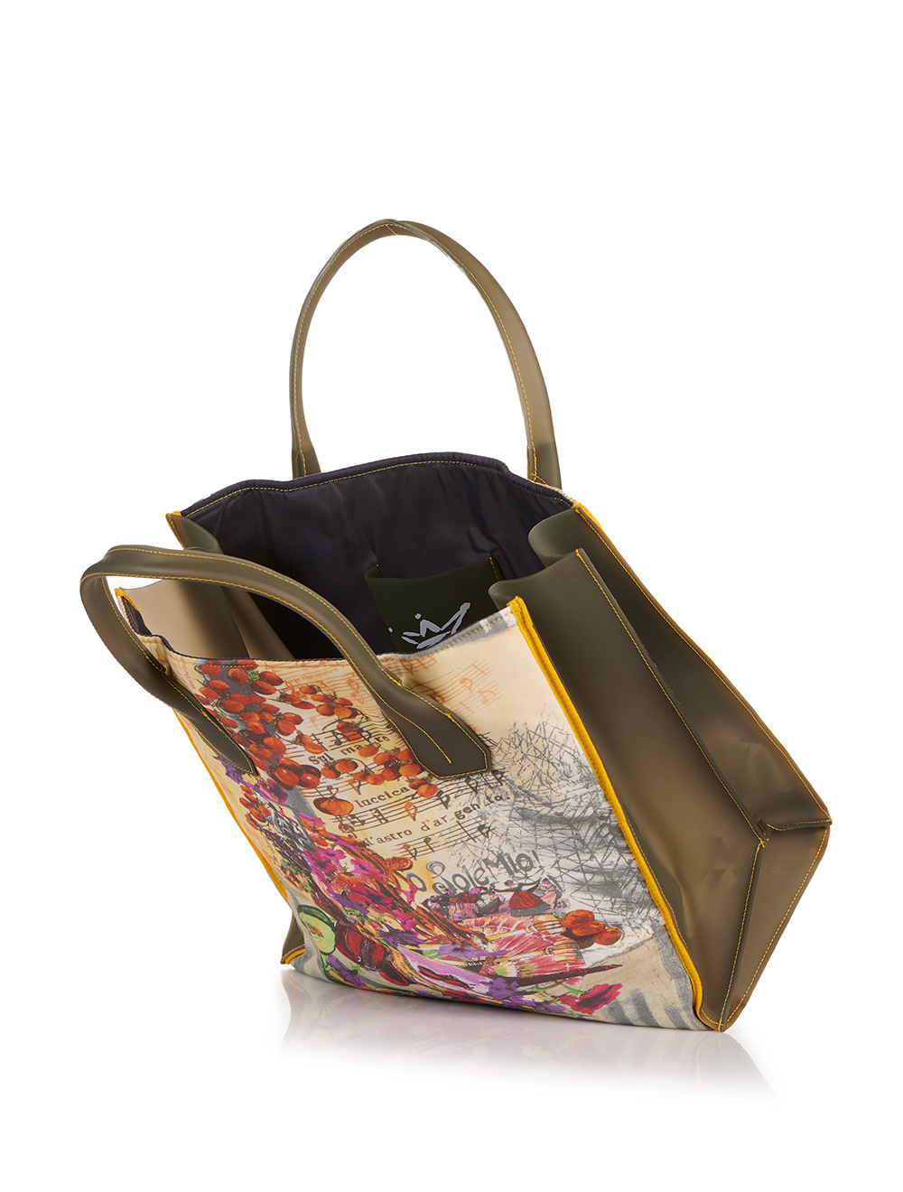 Napoli, Borsa shopper in cotone (18223), Naturale