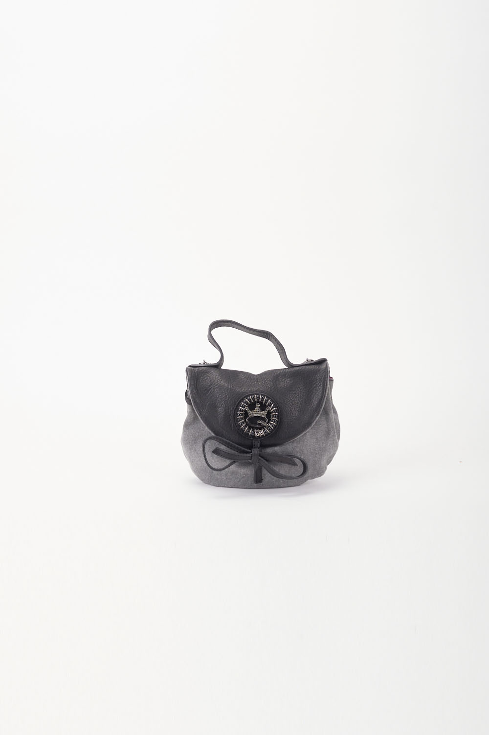 Save The Queen Borsa in pelle e cotone