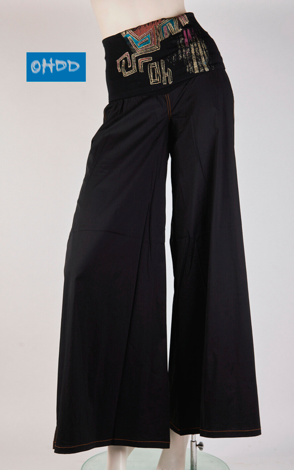 04SOH5218_A Black printed pants - Image 1