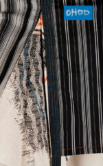 Gonna corta nera a righe - immagine 3