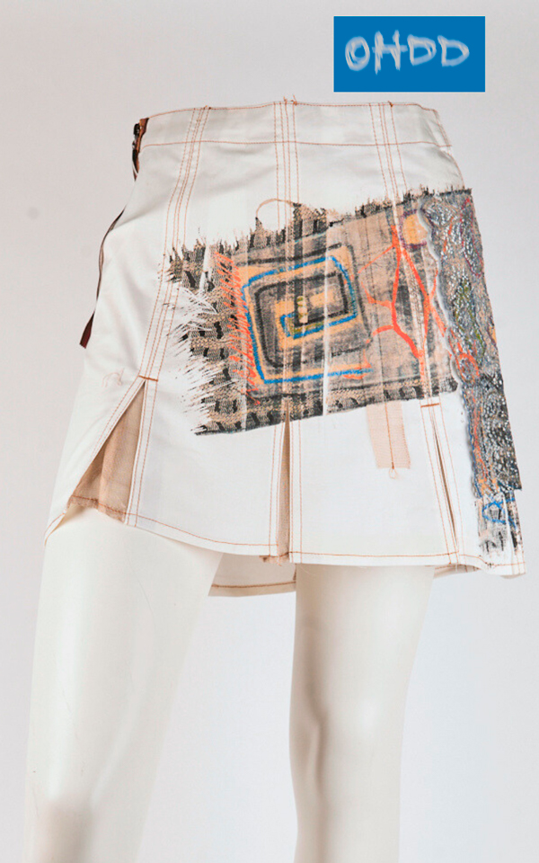 04SOH5228_A Gonna Mini con Stampa Artistica - immagine 1