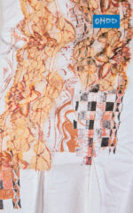 Gonna lunga bianca con stampa - immagine 2