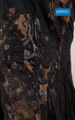 Gonna lunga nera con stampa - immagine 3