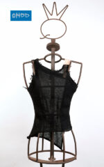 Black hemp top with embroidery - Image 2