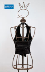 Black sleeveless jacket with print - Image 2