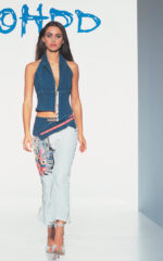 White cotton trousers with print - Image 4