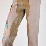 Stretch cotton capri pants