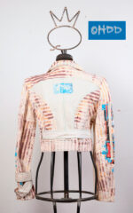 Printed white cotton jacket - Image 2