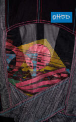 Veste noire en coton avec imprimé – Image 3