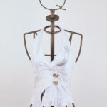 White vest with print