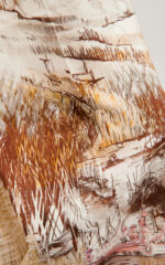 Pantalone palazzo in cotone stretch con stampa - immagine 3