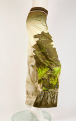 Pantalone palazzo in cotone stretch con stampa - immagine 2