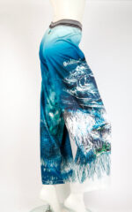 Pantalone palazzo in cotone stretch con stampa - immagine 2