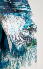 Pantalone palazzo in cotone stretch con stampa - immagine 3