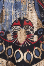 Blouse uomo collo Robespierre in cotone e lino con stampa tribale - immagine 3