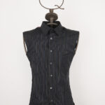 Camicia uomo senza maniche in cotone elasticizzato con stampa