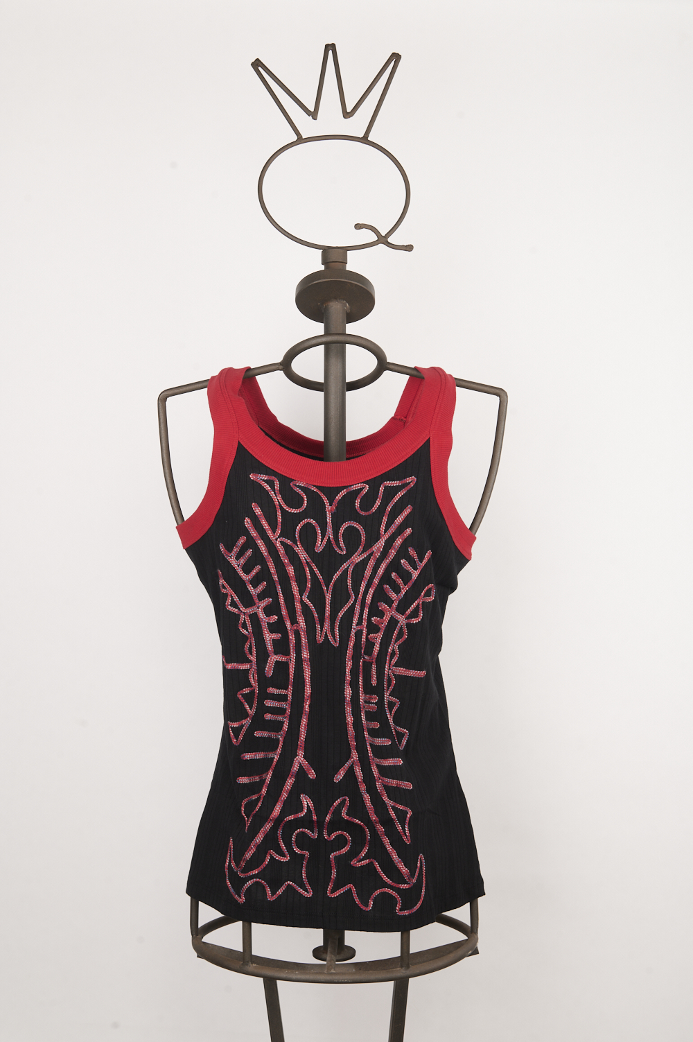 05SSQ6110_ 1 Canotta da uomo in cotone elasticizzato con ricamo - immagine 1