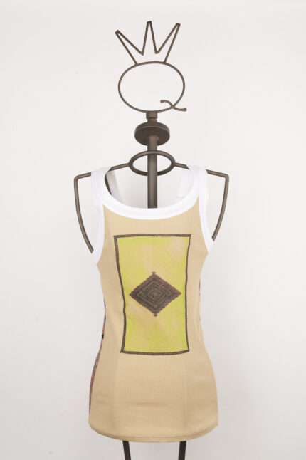 Débardeur homme en coton extensible avec imprimé tribal