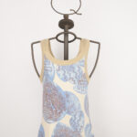 Canotta uomo in cotone elasticizzato con stampa ispirata al Giappone