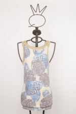 Men's stretch cotton tank top with Japanese-inspired print - Image 2