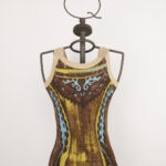 Canotta uomo in cotone a costine con stampa