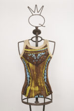 Canotta uomo in cotone a costine con stampa