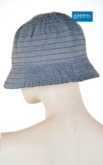 Cappello cloche in cotone effetto denim - immagine 2