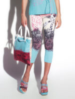 Leggings in jersey con stampa “Giraffe”