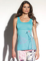 Jersey top with "Africa" print and embroidery