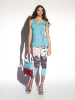 Jersey top with "Africa" print and embroidery - Image 2