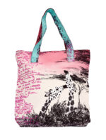 Shopper in cotone stampa “giraffe”. - immagine 2