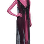 Gilet long en crêpe de soie