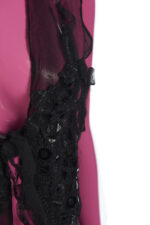 Gilet lungo in seta crepon - immagine 4