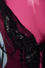 Gilet lungo in seta crepon - immagine 3