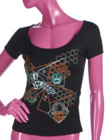 T-shirt ricamata con applicazioni - immagine 4