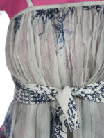 Abito corto di seta con stampa esclusiva - immagine 3