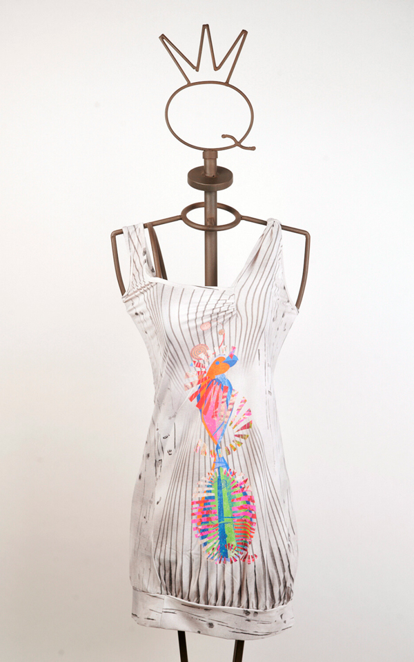 11SSNN400_A Vestido corto de punto elástico - Imagen 1