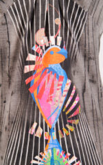 Robe courte en jersey stretch avec imprimé « Perroquet » – Image 3