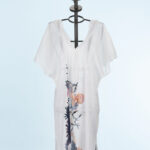 Tunica lunga in cotone stampato