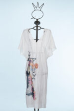 Tunica lunga in cotone stampato - immagine 2