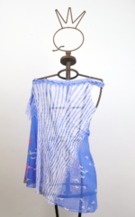 Tunica monospalla in tulle stampato “Cigno” - immagine 2