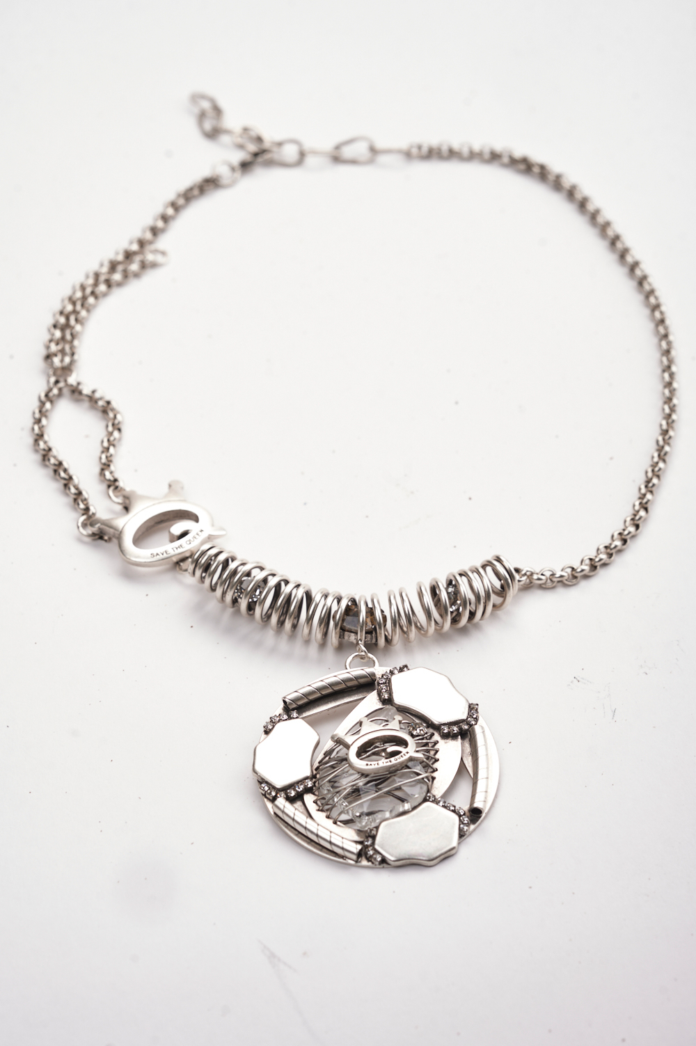 11SSQ8580_A Collier en métal avec swarovski – Image 1