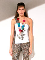 White one-shoulder top - Image 3