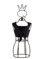 Top noir avec broderie – Image 2