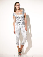 White leggings with print - Image 2