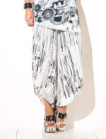 Pantalon blanc avec imprimé