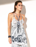 White top with print