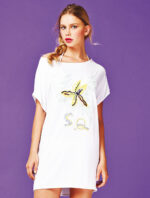 Tunica bianca con ricamo