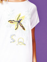 Tunica bianca con ricamo - immagine 2